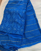 Georgette with golden lurex