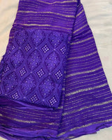 Georgette with golden lurex